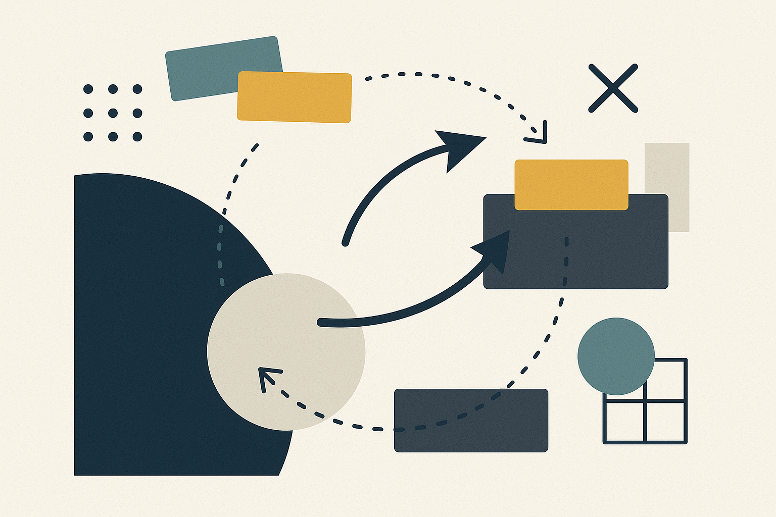 Übungssymbolbild abstrakt